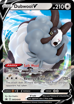 Pokemon SWSH Black Star Promos Dubwool V - SWSH049