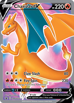 Pokemon SWSH Black Star Promos Charizard V - SWSH050