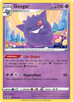 Pokemon SWSH Black Star Promos Gengar - SWSH052