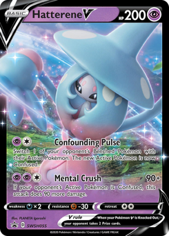Pokemon SWSH Black Star Promos Hatterene V - SWSH055
