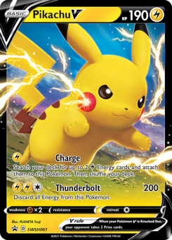 Pokemon SWSH Black Star Promos Pikachu V - SWSH061