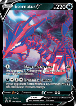 Pokemon SWSH Black Star Promos Eternatus V - SWSH064