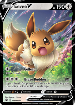 Pokemon SWSH Black Star Promos Eevee V - SWSH065