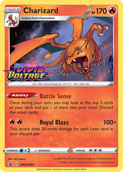 Pokemon SWSH Black Star Promos Charizard - SWSH066