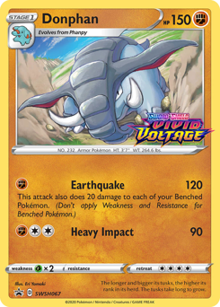Pokemon SWSH Black Star Promos Donphan - SWSH067
