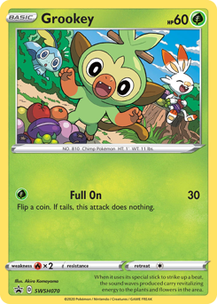 Pokemon SWSH Black Star Promos Grookey - SWSH070