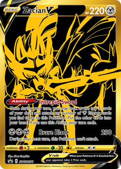 Pokemon SWSH Black Star Promos Zacian V - SWSH076