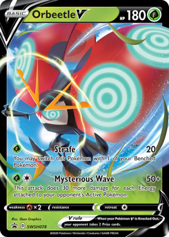 Pokemon SWSH Black Star Promos Orbeetle V - SWSH078