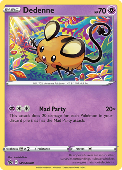 Pokemon SWSH Black Star Promos Dedenne - SWSH080