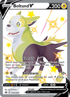 Pokemon SWSH Black Star Promos Boltund V - SWSH085