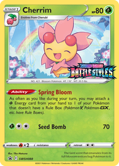 Pokemon SWSH Black Star Promos Cherrim - SWSH088