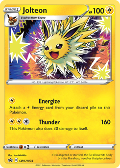 Pokemon SWSH Black Star Promos Jolteon - SWSH094