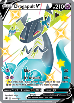 Pokemon SWSH Black Star Promos Dragapult V - SWSH096
