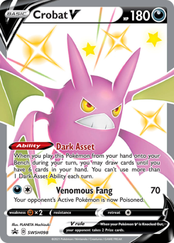 Pokemon SWSH Black Star Promos Crobat V - SWSH098