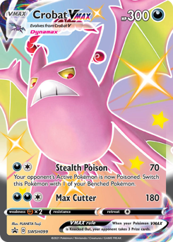Pokemon SWSH Black Star Promos Crobat VMAX - SWSH099