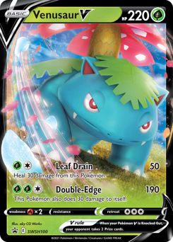 Pokemon SWSH Black Star Promos Venusaur V - SWSH100