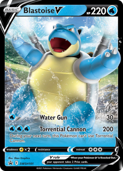 Pokemon SWSH Black Star Promos Blastoise V - SWSH101