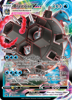 Pokemon SWSH Black Star Promos Blastoise VMAX - SWSH103