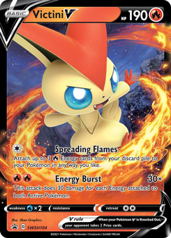 Pokemon SWSH Black Star Promos Victini V - SWSH104