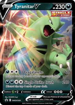 Pokemon SWSH Black Star Promos Tyranitar V - SWSH109