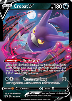 Pokemon SWSH Black Star Promos Crobat V - SWSH110