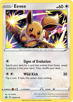Pokemon SWSH Black Star Promos Eevee - SWSH118