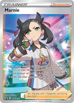 Pokemon SWSH Black Star Promos Marnie - SWSH121