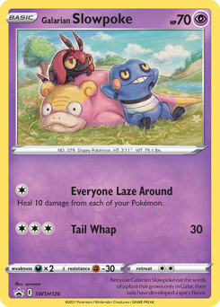 Pokemon SWSH Black Star Promos Galarian Slowpoke - SWSH126