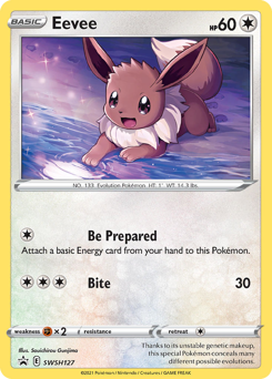 Pokemon SWSH Black Star Promos Eevee - SWSH127