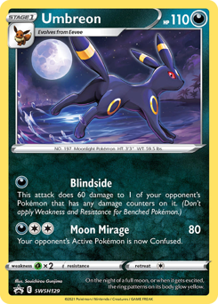 Pokemon SWSH Black Star Promos Umbreon - SWSH129