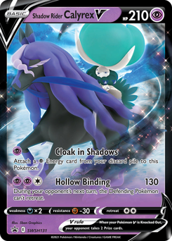 Pokemon SWSH Black Star Promos Shadow Rider Calyrex V - SWSH131