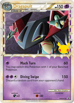 Pokemon SWSH Black Star Promos Dragapult - SWSH132