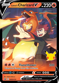 Pokemon SWSH Black Star Promos Lance's Charizard V - SWSH133