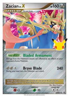 Pokemon SWSH Black Star Promos Zacian LV.X - SWSH135