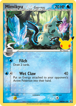 Pokemon SWSH Black Star Promos Mimikyu δ - SWSH136