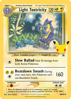 Pokemon SWSH Black Star Promos Light Toxtricity - SWSH137