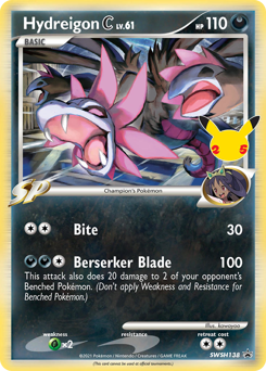 Pokemon SWSH Black Star Promos Hydreigon C - SWSH138