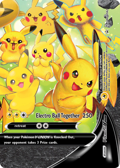 Pokemon SWSH Black Star Promos Pikachu V-UNION - SWSH142