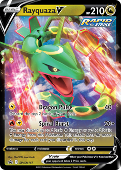 Pokemon SWSH Black Star Promos Rayquaza V - SWSH147