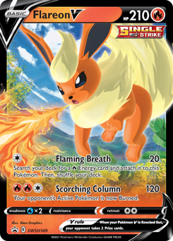 Pokemon SWSH Black Star Promos Flareon V - SWSH149