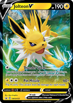 Pokemon SWSH Black Star Promos Jolteon V - SWSH151