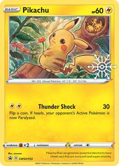Pokemon SWSH Black Star Promos Pikachu - SWSH153