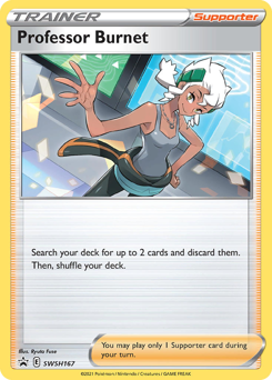 Pokemon SWSH Black Star Promos Professor Burnet - SWSH167