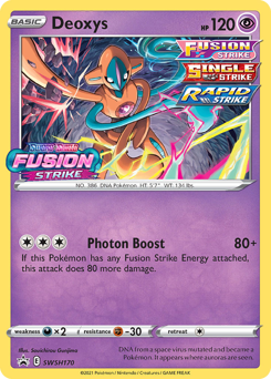 Pokemon SWSH Black Star Promos Deoxys - SWSH170