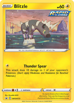 Pokemon SWSH Black Star Promos Blitzle - SWSH173