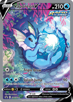 Pokemon SWSH Black Star Promos Vaporeon V - SWSH181