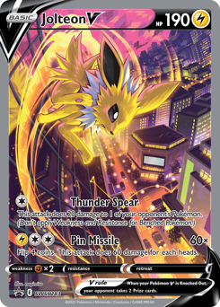 Pokemon SWSH Black Star Promos Jolteon V - SWSH183