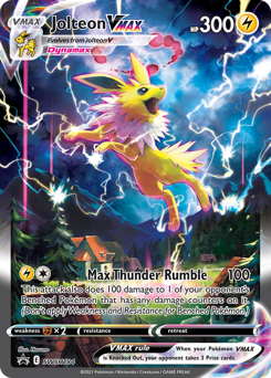 Pokemon SWSH Black Star Promos Jolteon VMAX - SWSH184