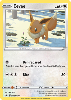Pokemon SWSH Black Star Promos Eevee - SWSH190
