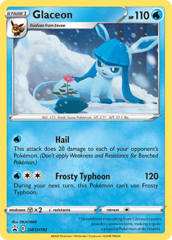 Pokemon SWSH Black Star Promos Glaceon - SWSH192